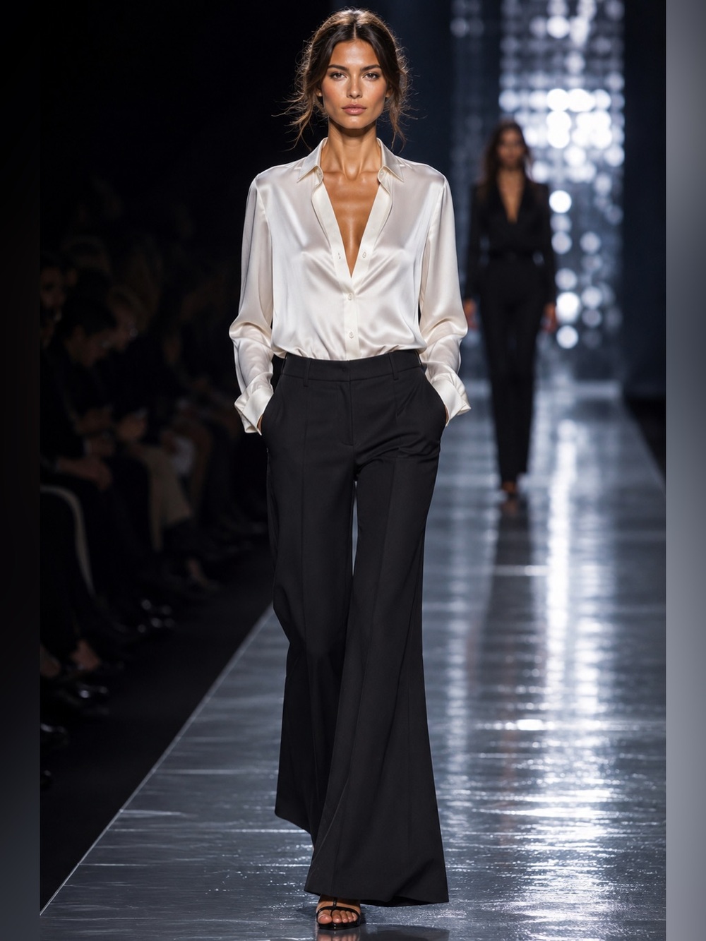 SEE BY CHLOE Elegant Black Wool Dress Pants